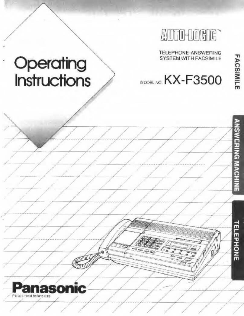 Panasonic KX-F3500 User manual