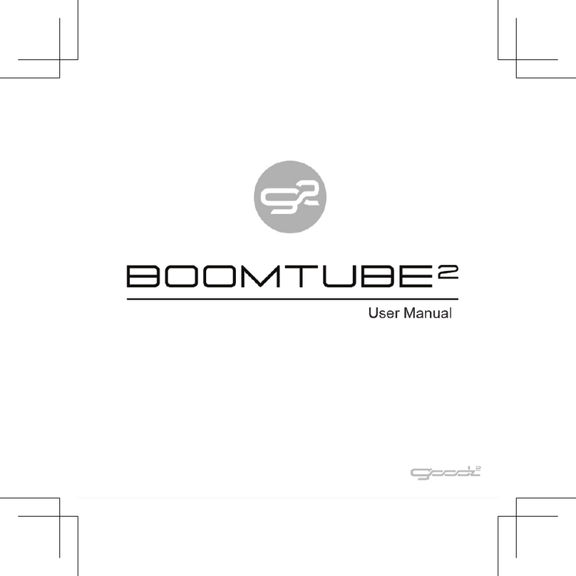 G2 BOOMTUBE2 User manual