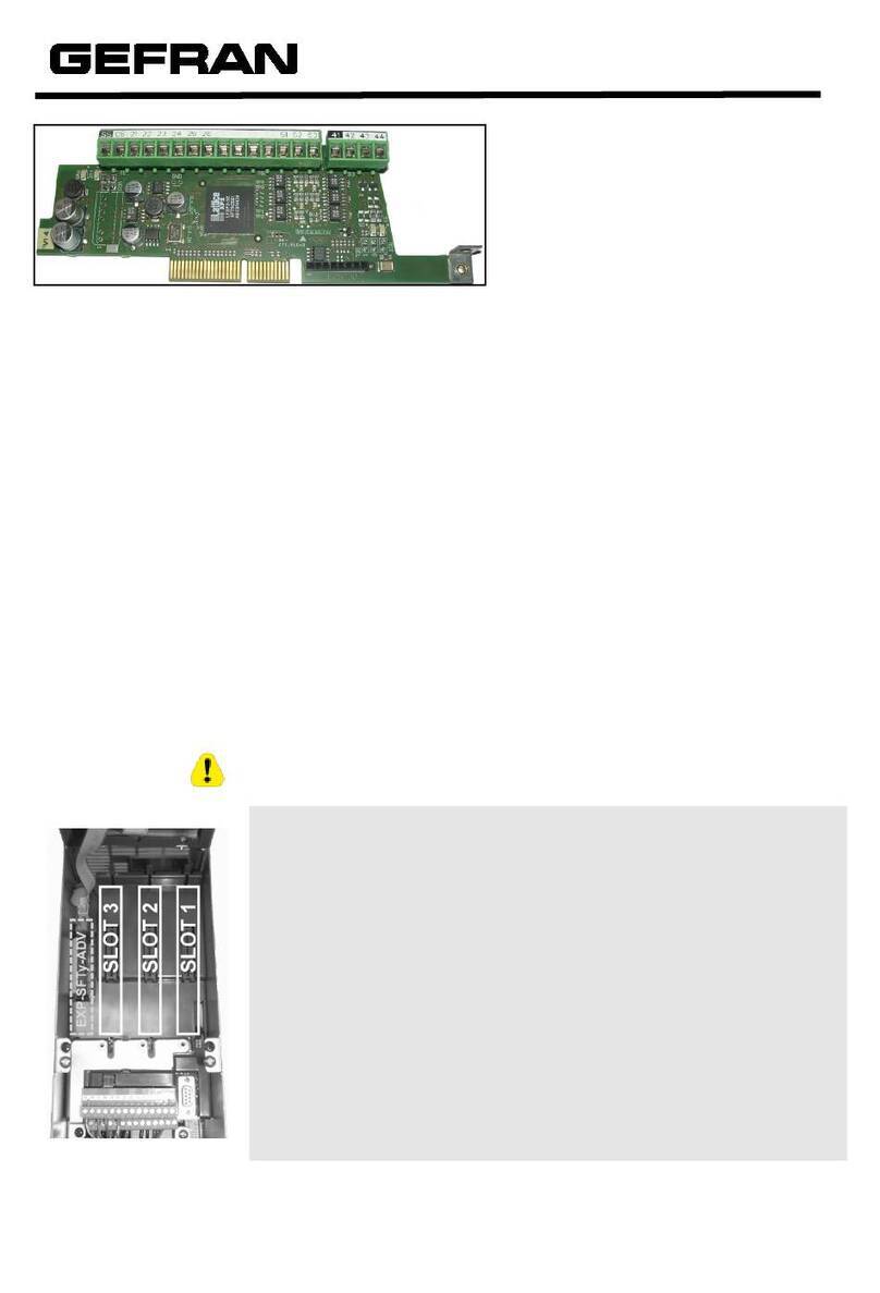 gefran EXP-DE-I1R1F2-ADV User manual