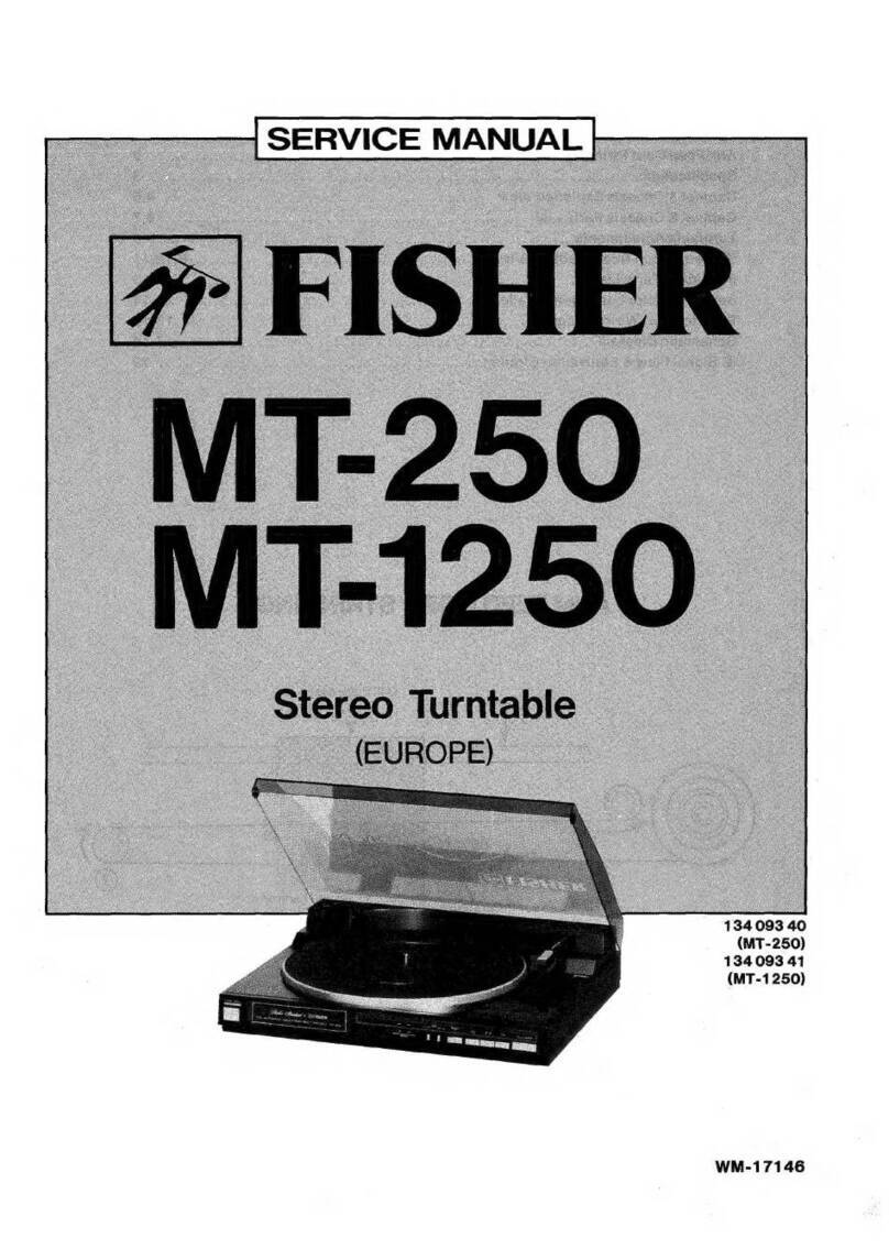 Fisher MT-250 Service manual