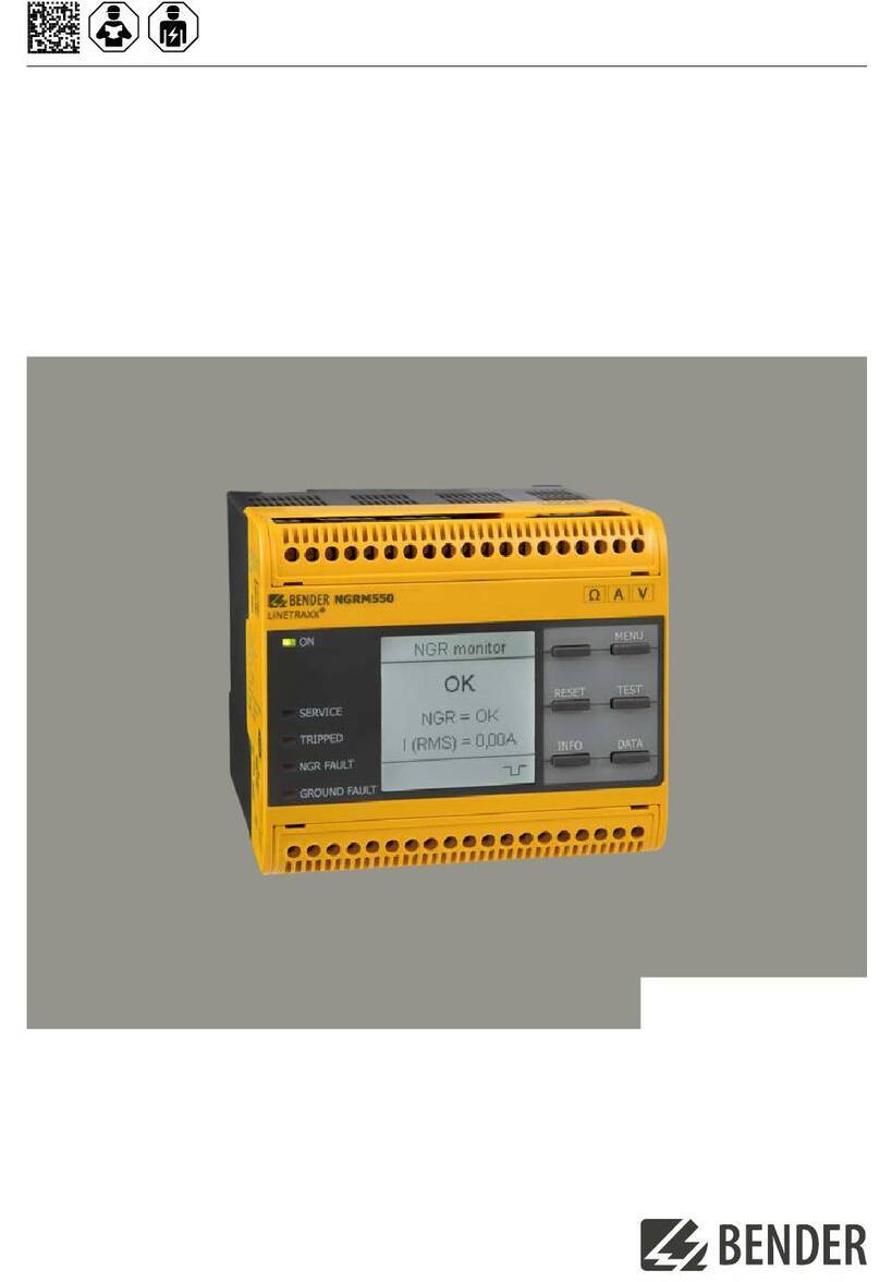 Bender NGRM500 User manual