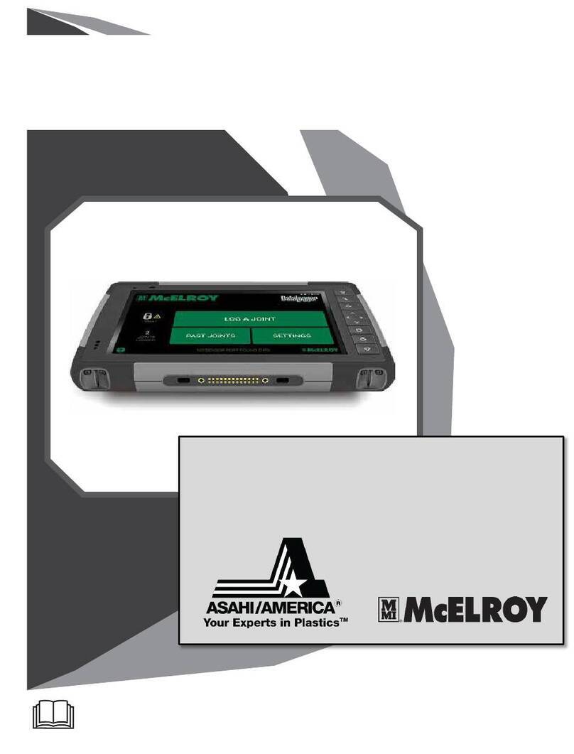 McElroy Asahi/America DataLogger 7 Operator's manual
