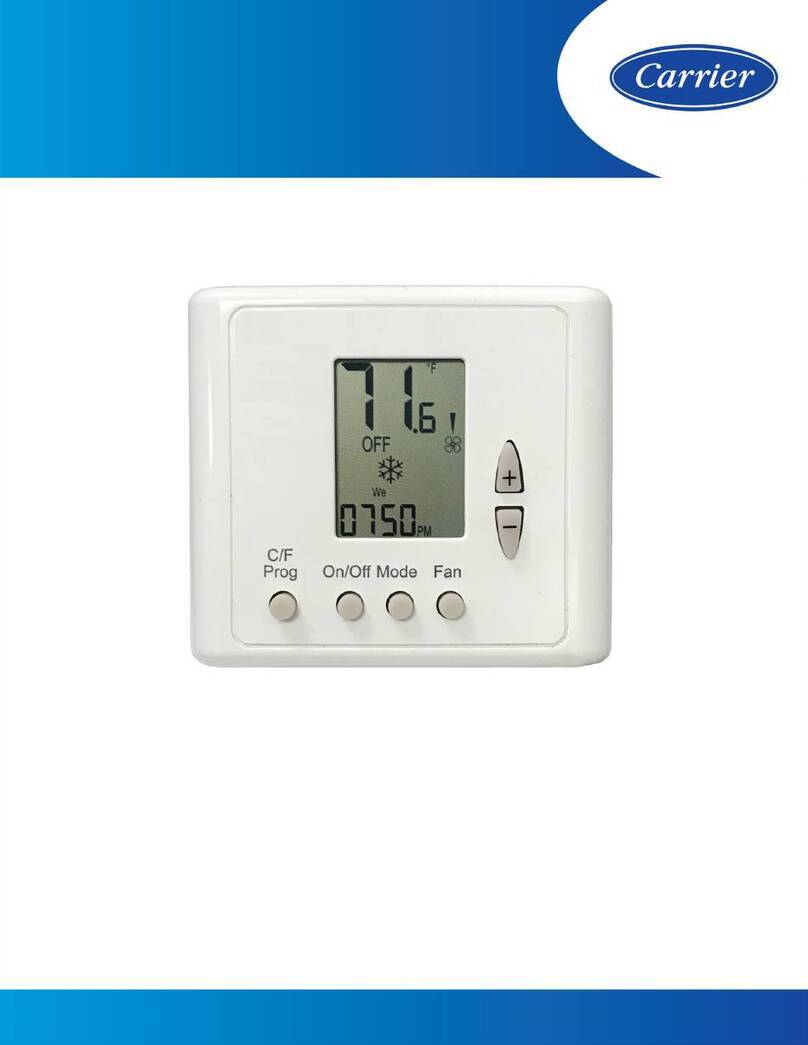 Carrier ComfortVu TB-24 Installation and operation guide