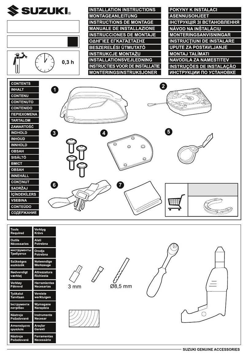 Suzuki 99143-00A1 000 Series installation instructions