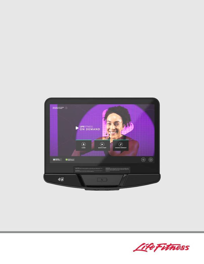 Life Fitness Discover SE4 Console owner's manual