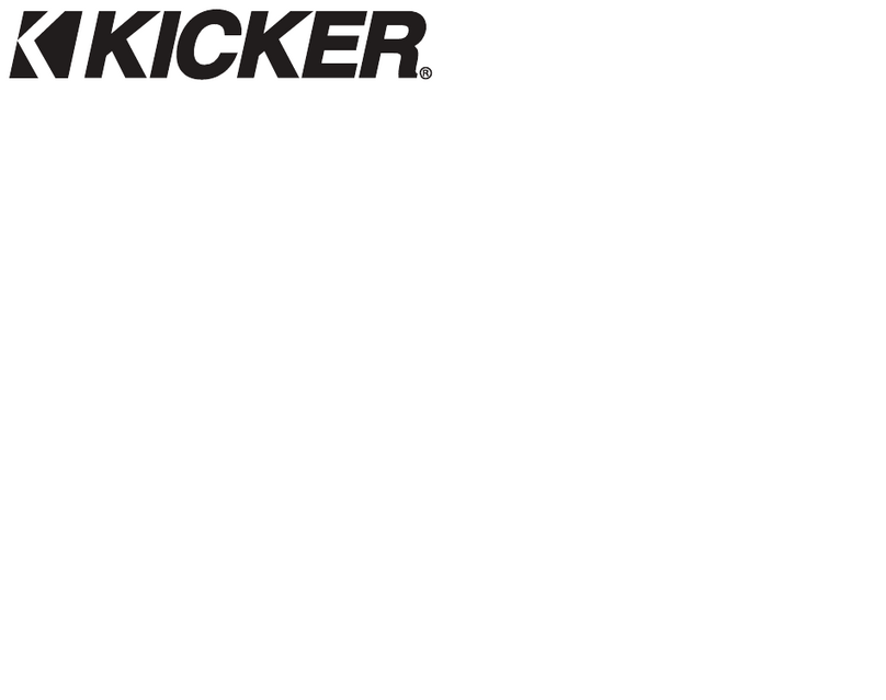 Kicker TW1 owner's manual