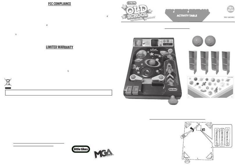 Little Tikes OLD SCHOOL MY FIRST PINBALL ACTIVITY TABLE User manual