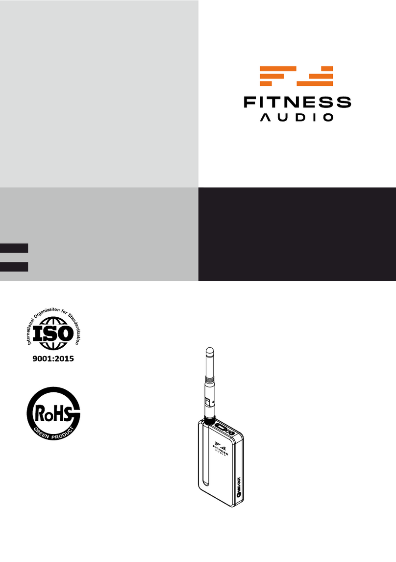 FITNESS AUDIO DX6-PR Operation manual