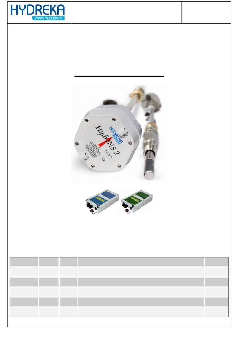 Hydreka HYDRINS 2 installation manual