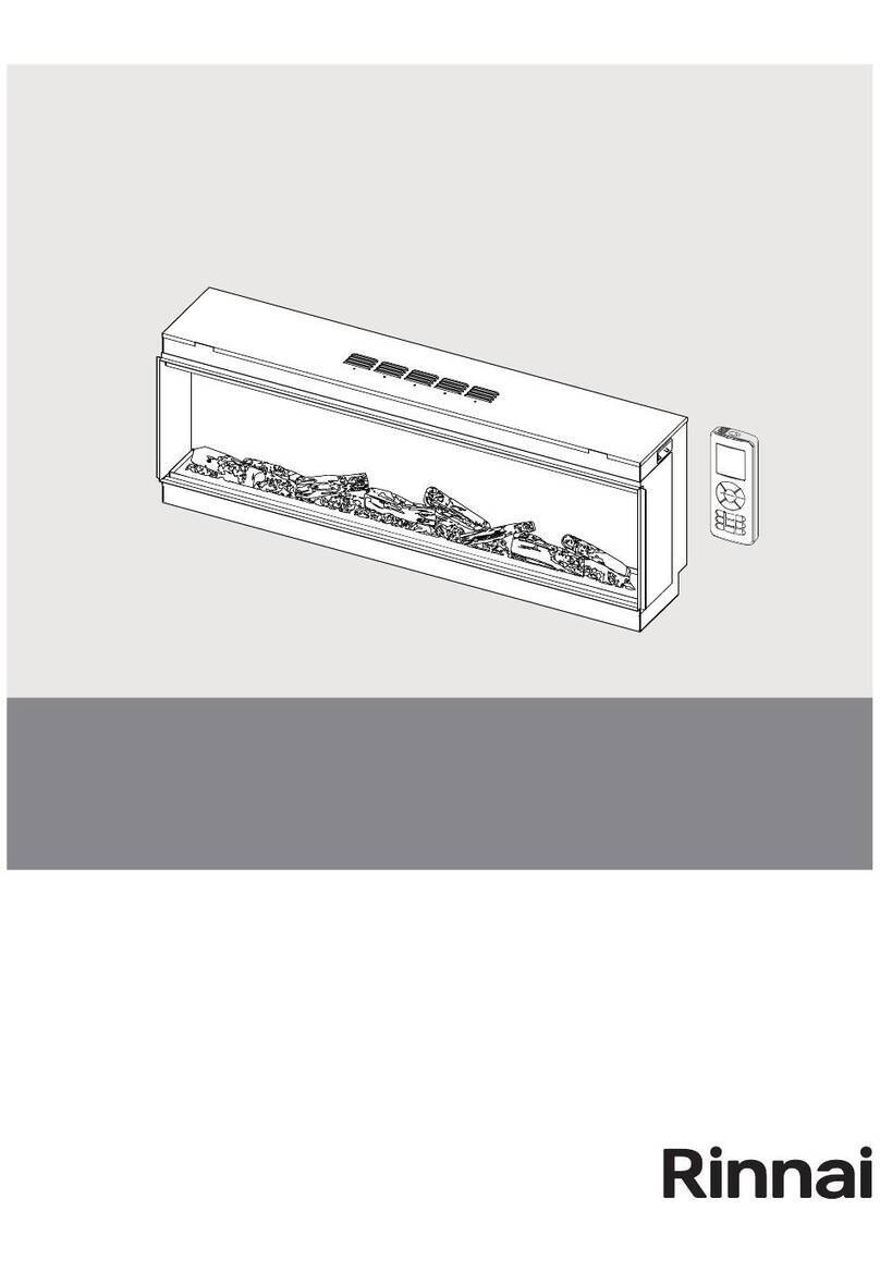 Rinnai Electric Fire Series Quick start guide