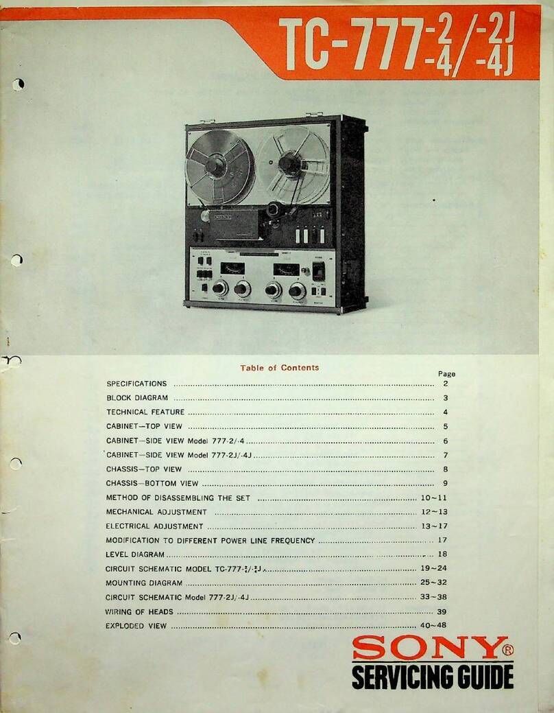 Sony TC-777-2 User manual