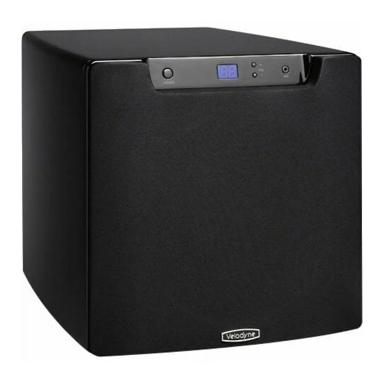 Velodyne OPTIMUM-8 - DATASHEET 2 User manual