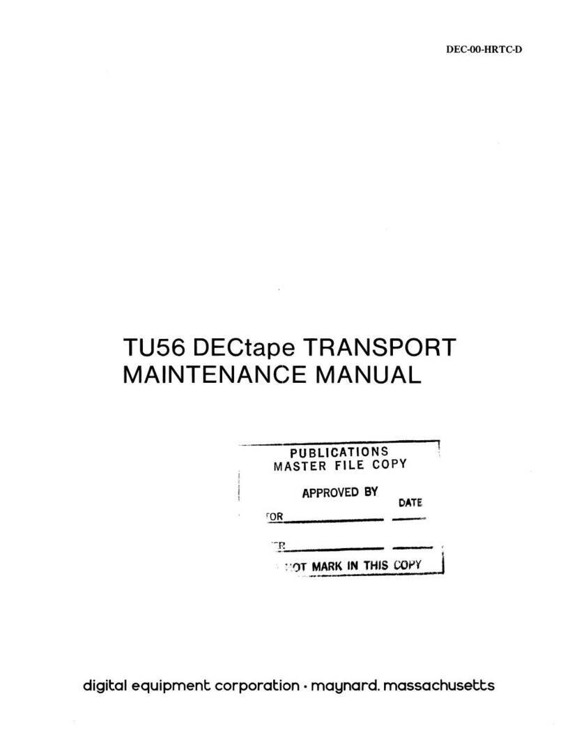 Digital Equipment TU56 User manual