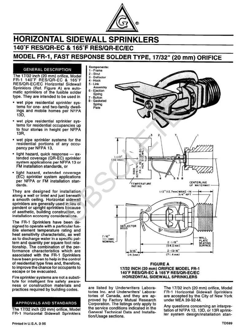 Tyco Grinnell FR-1 User manual