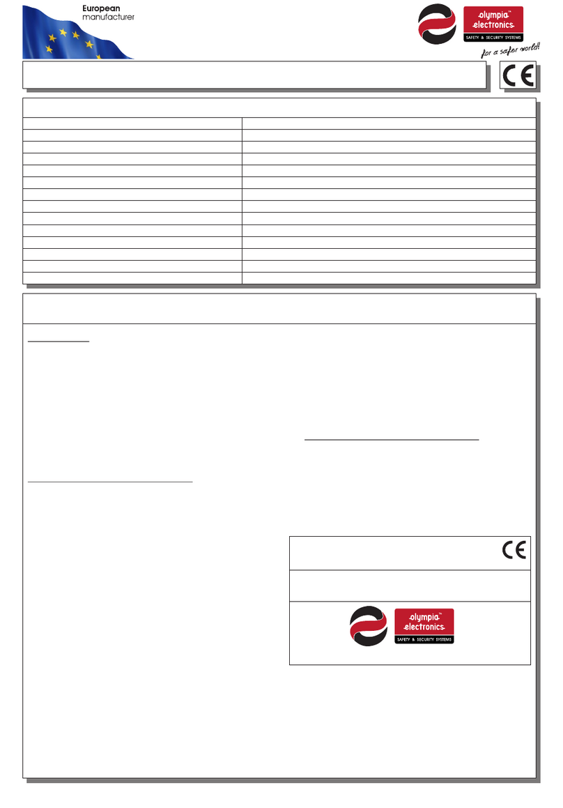 olympia electronics BS-531 quick start guide