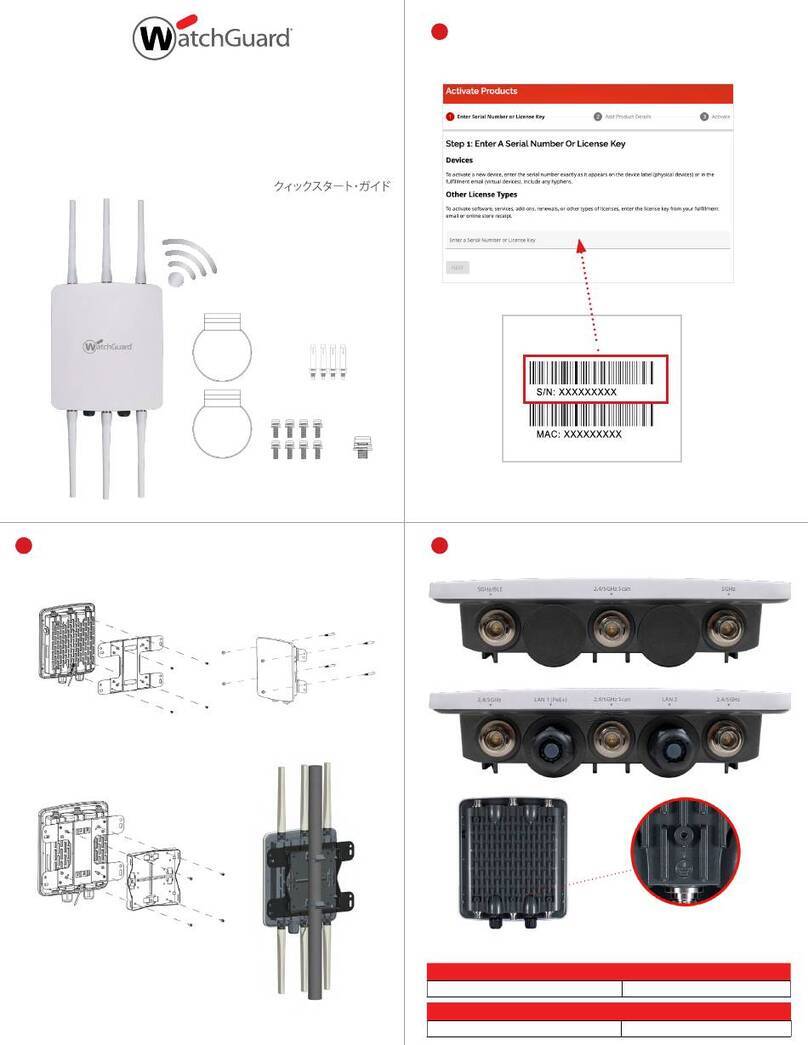 Watchguard AP430CR User manual