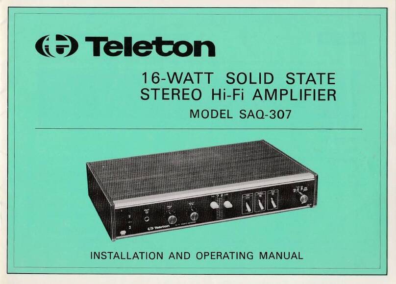 Teleton SAQ-307 Installation and operating manual