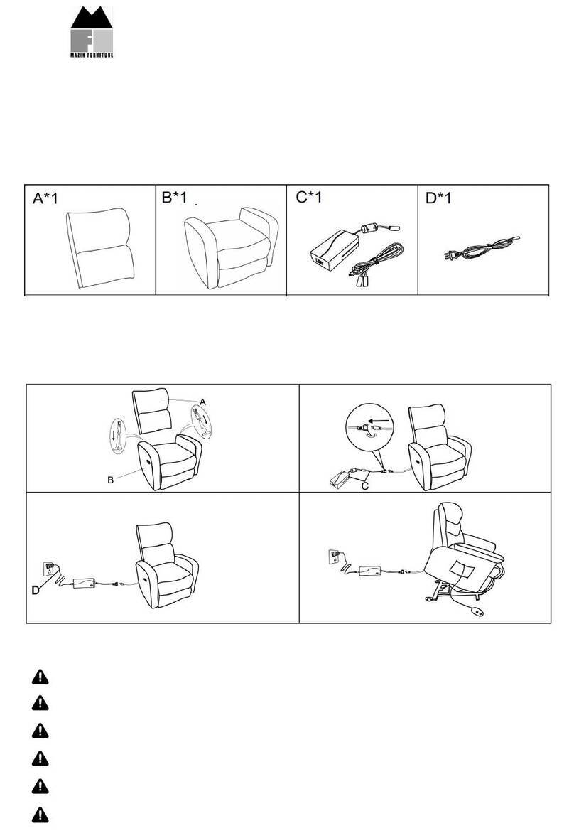 MAZIN FURNITURE 99975-1LT Assembly instructions