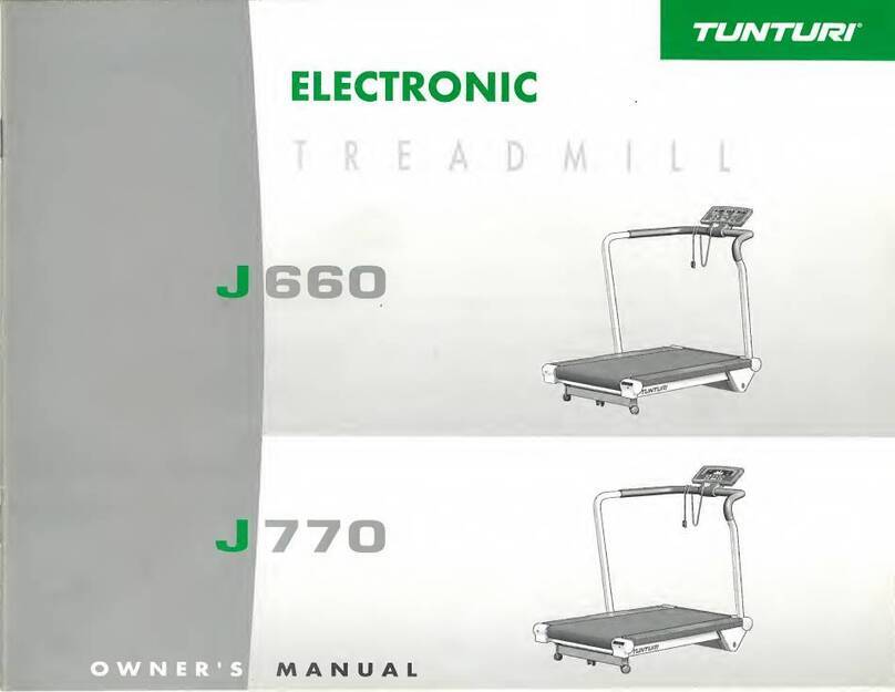 Tunturi ELECTRONIC J660 owner's manual