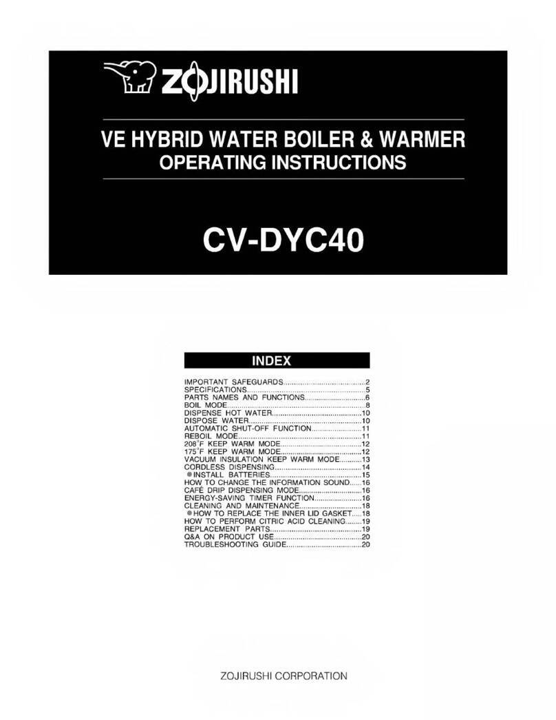 Zojirushi CV-DYC40 User manual