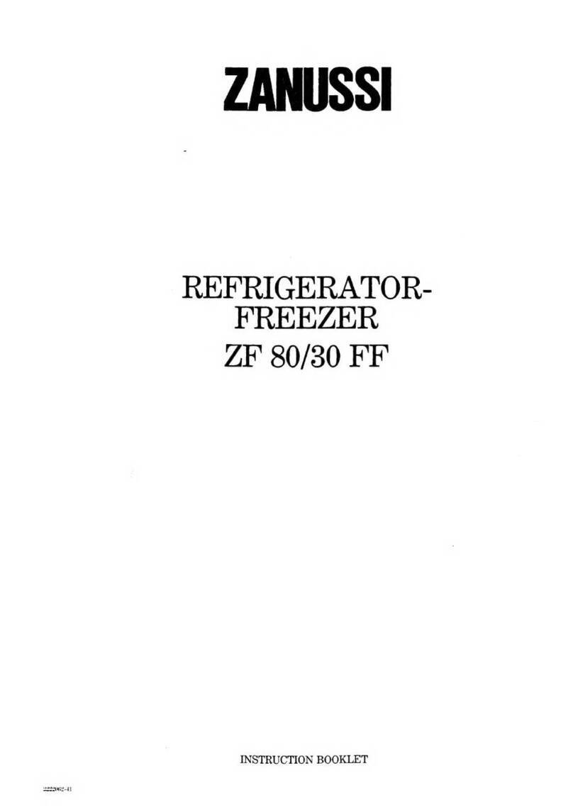 Zanussi ZF 80/30 FF User manual