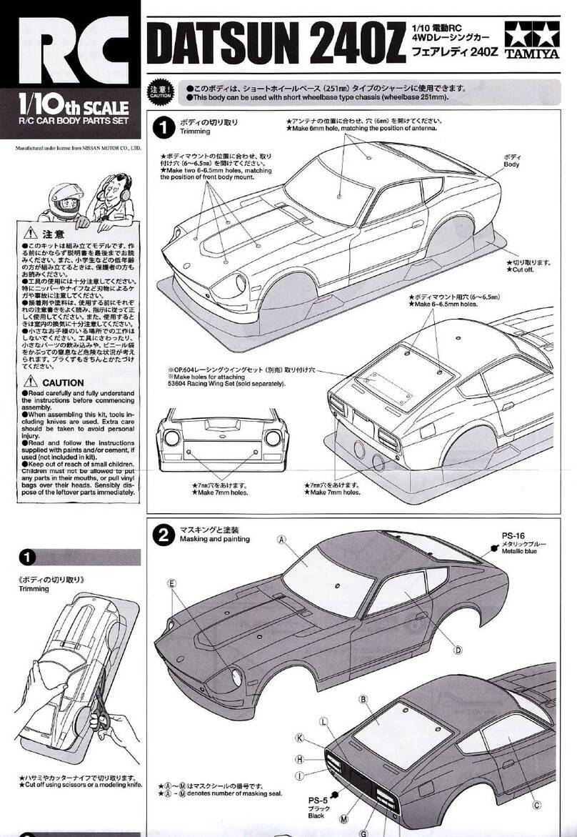 Tamiya DATSUN 240Z quick start guide