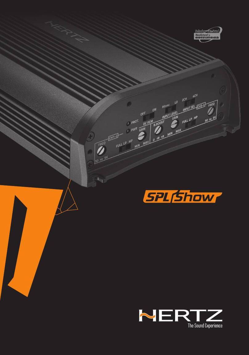 Hertz SPL Show SP 4.900 User manual Hertz SPL Show SP 4.900 User manual
