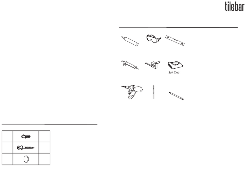 tilebar Oriel 20 installation guide