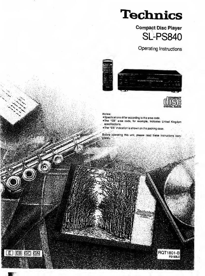 Technics SL-PS840 User manual