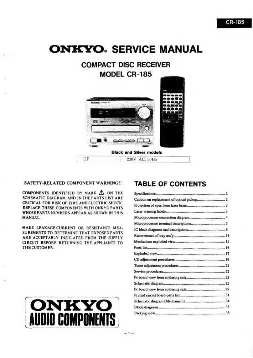 Onkyo CR-185 User manual