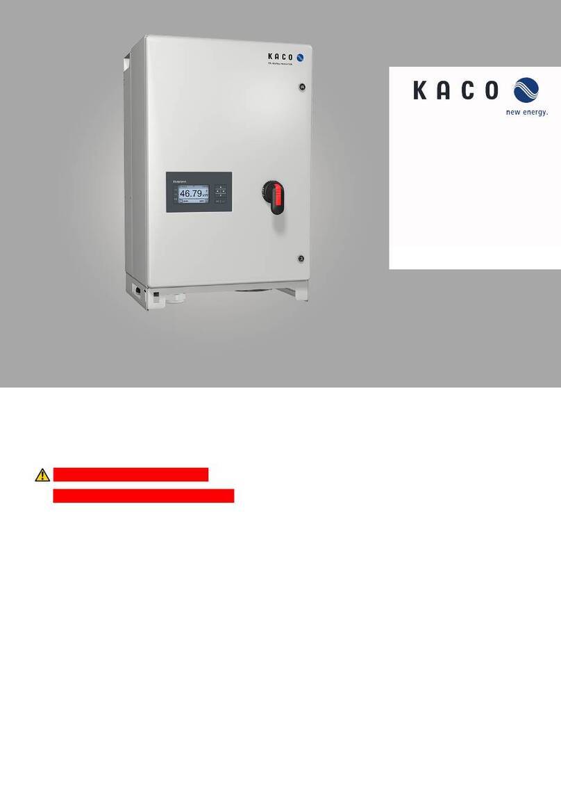 Kaco blueplanet 29.0 TL3 Series User manual