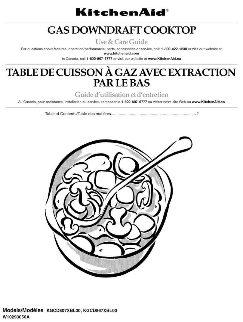 KitchenAid KGCD807XBL00 Use & care guide