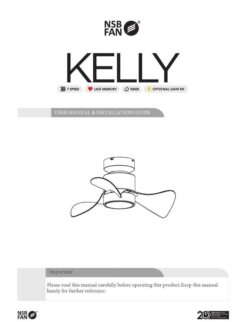 NSB FAN KELLY User manual & installation guide NSB FAN KELLY User manual & installation guide