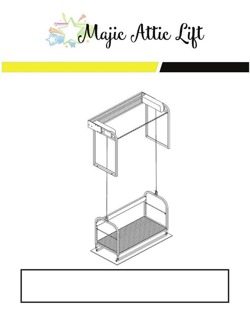 Majic Stairs MAJIC ATTIC LIFT installation instructions