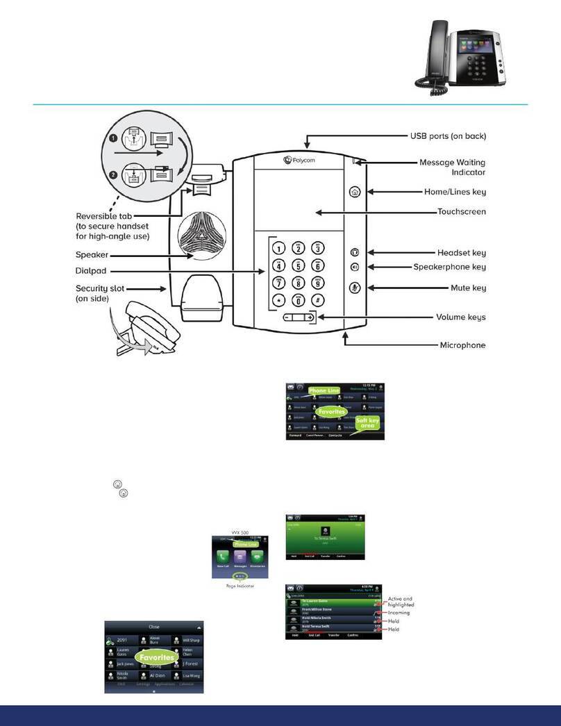 Polycom VVX 500 manual