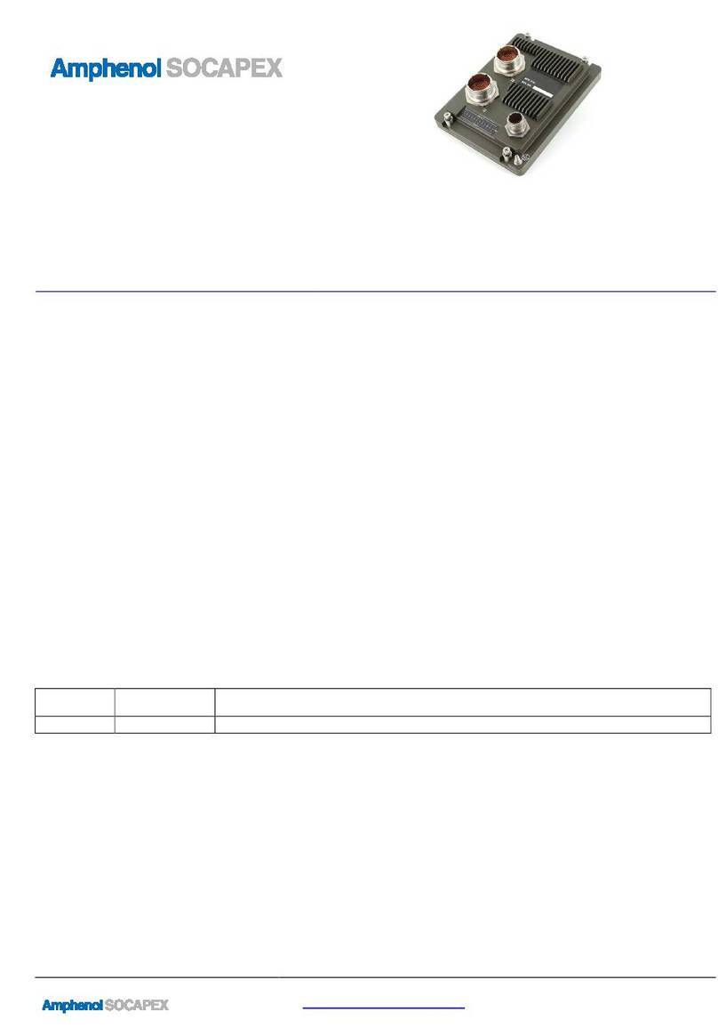 Amphenol Socapex RESMLAC-12EMG-F35 Hardware user manual