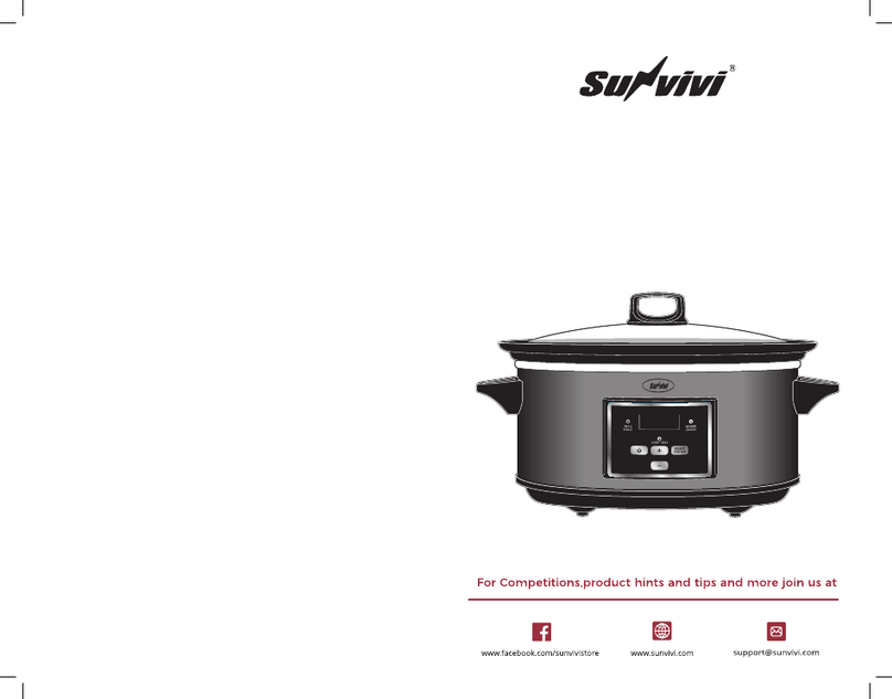 Sunvivi 6 QUART instruction manual