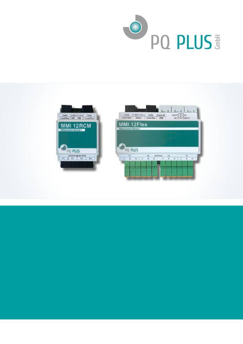 PQ Plus MMI 12RCM Instruction manual PQ Plus MMI 12RCM Instruction manual
