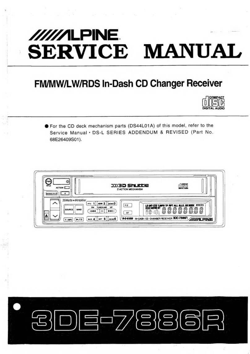 Alpine 3DE-7886R User manual