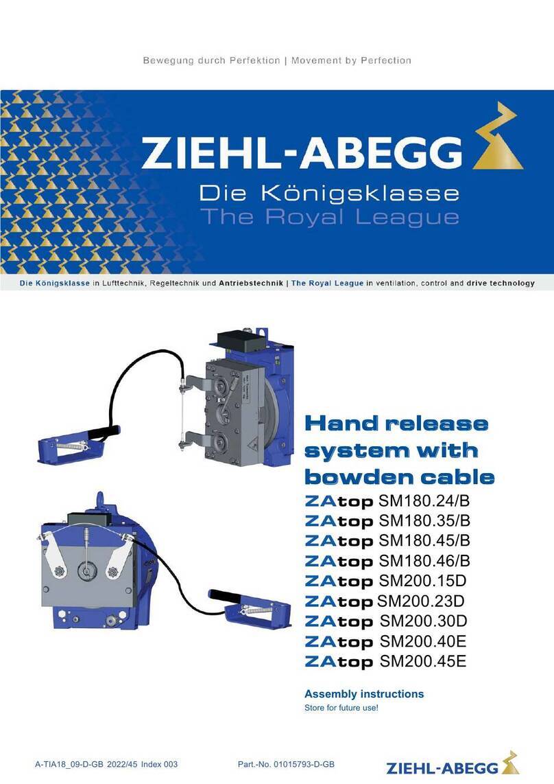 ZIEHL-ABEGG ZAtop SM180.24/B Assembly instructions