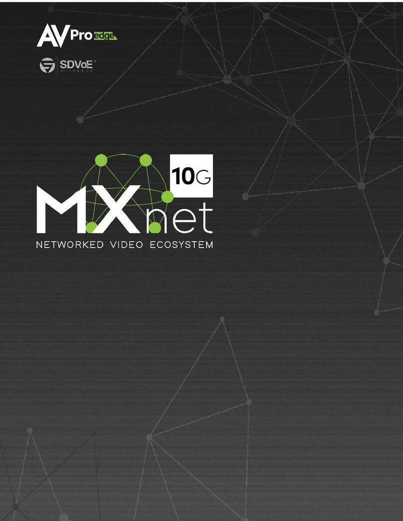 AVPro Edge AC-MXNET-10G-TCVR user manual