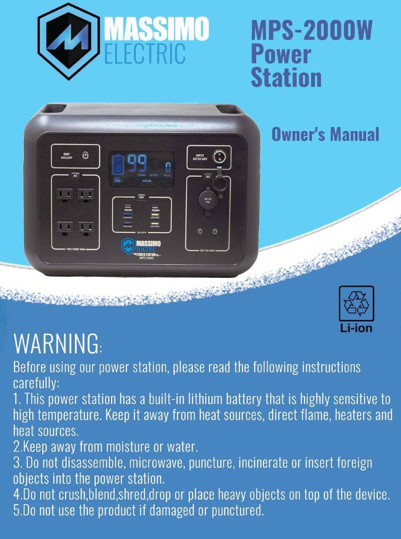 Massimo MPS-2000W owner's manual