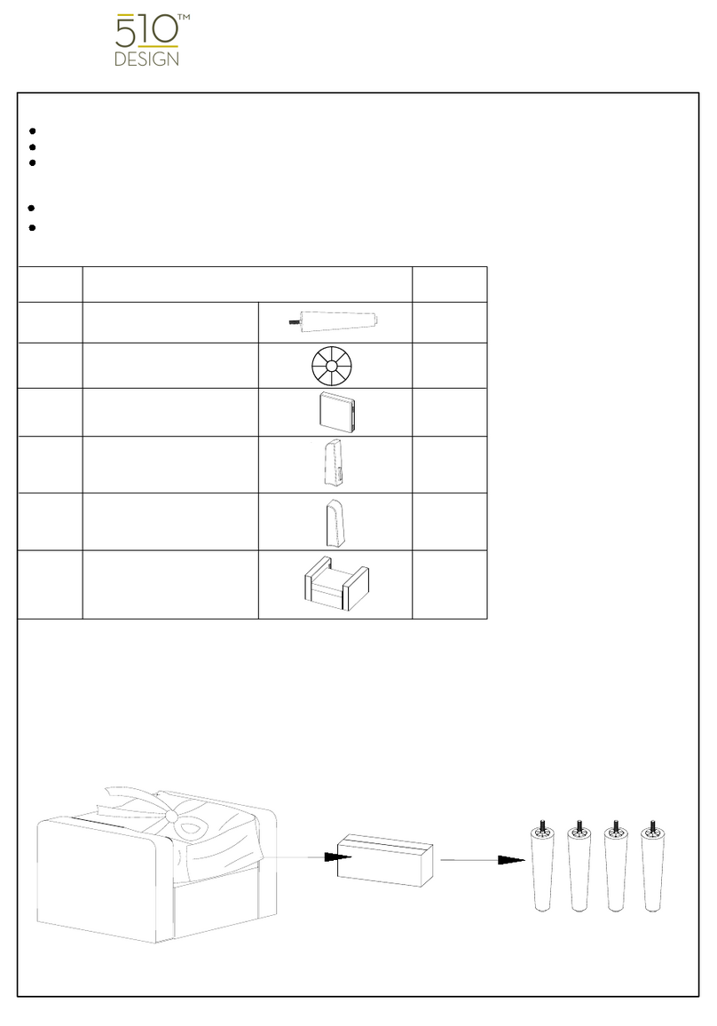 510 DESIGN Juno Accent Chair Assembly instructions