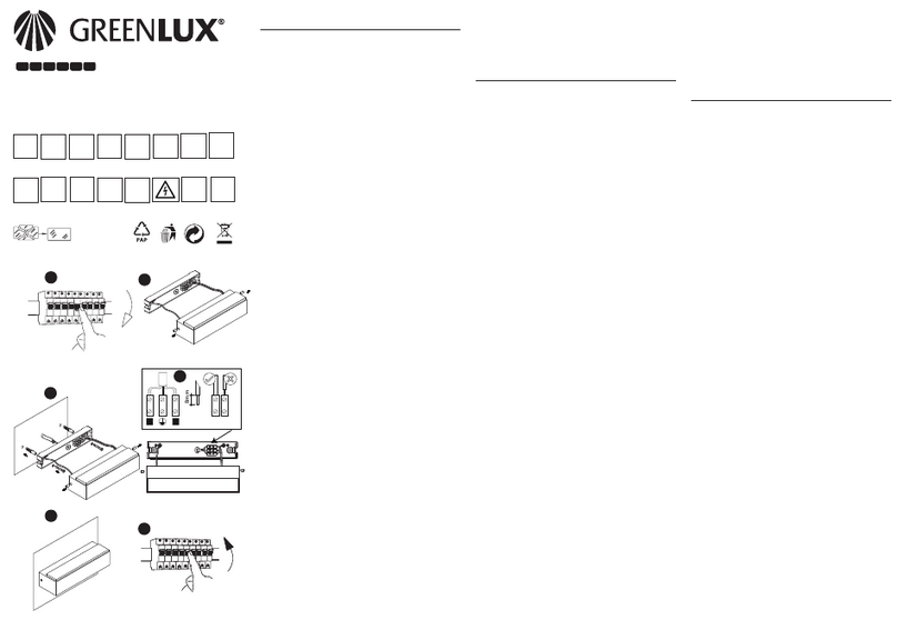 GREENLUX VILA quick start guide