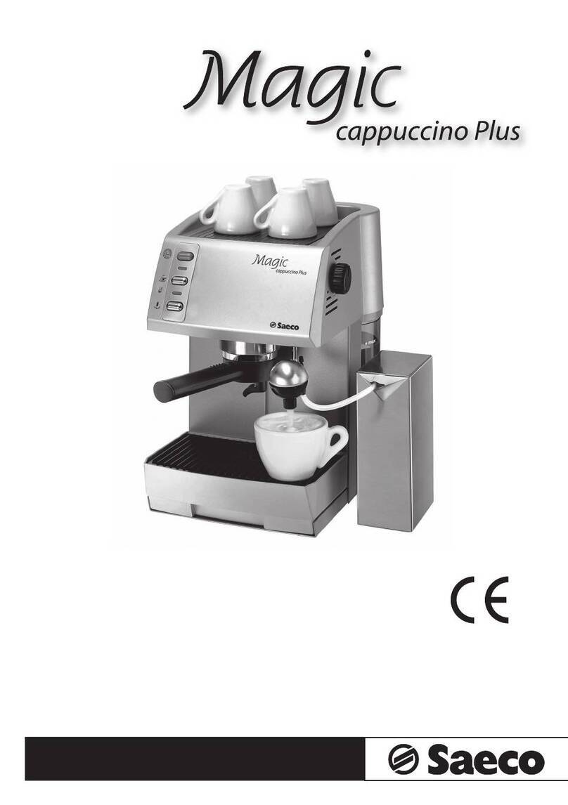 Saeco Magic cappuccino Plus operating instructions