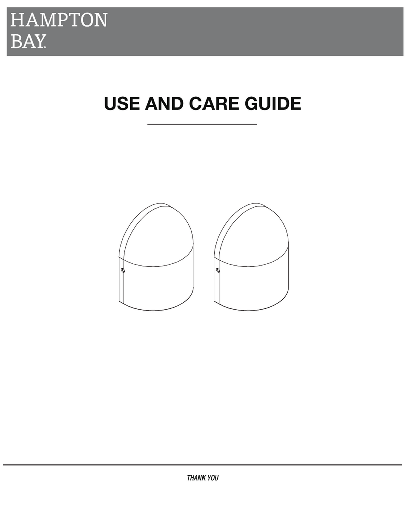 HAMPTON BAY 26201 Use and care guide