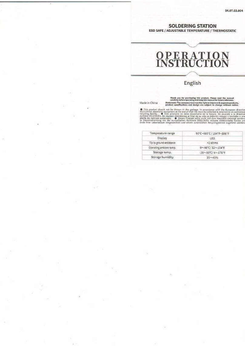 YIHUA 926 LED-III operation instruction