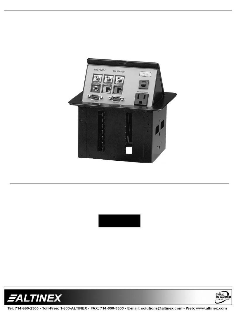 Altinex Tilt'N Plug TNP100 User manual