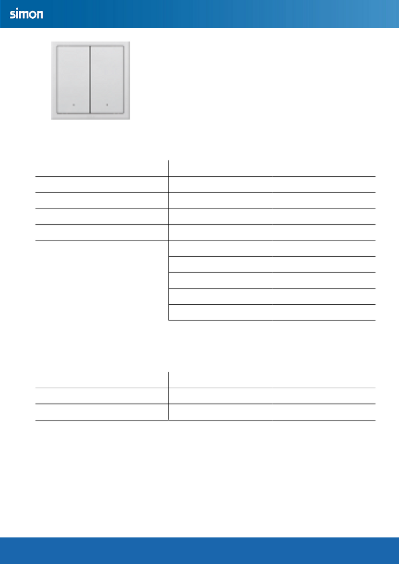Simon 70E850TY 70E85ITY User manual