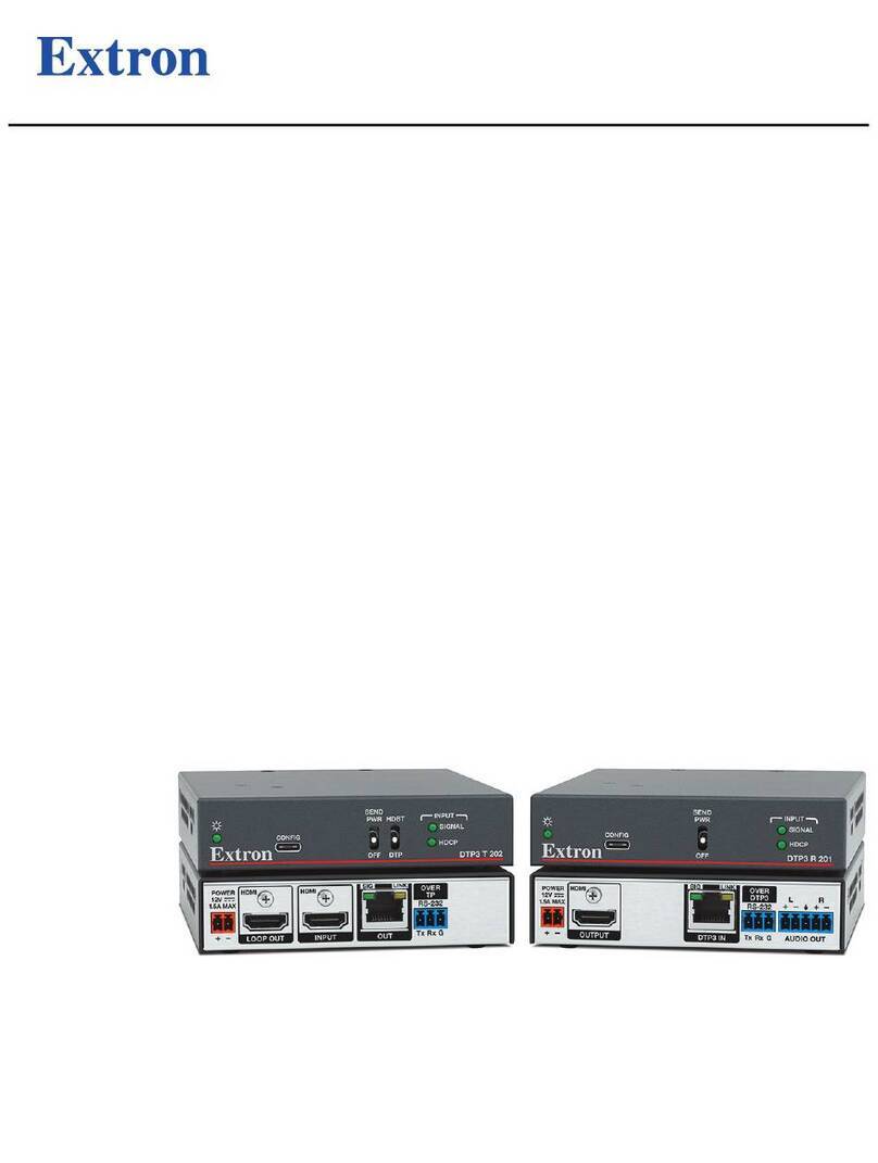 Extron electronics DTP3 T 202 User manual